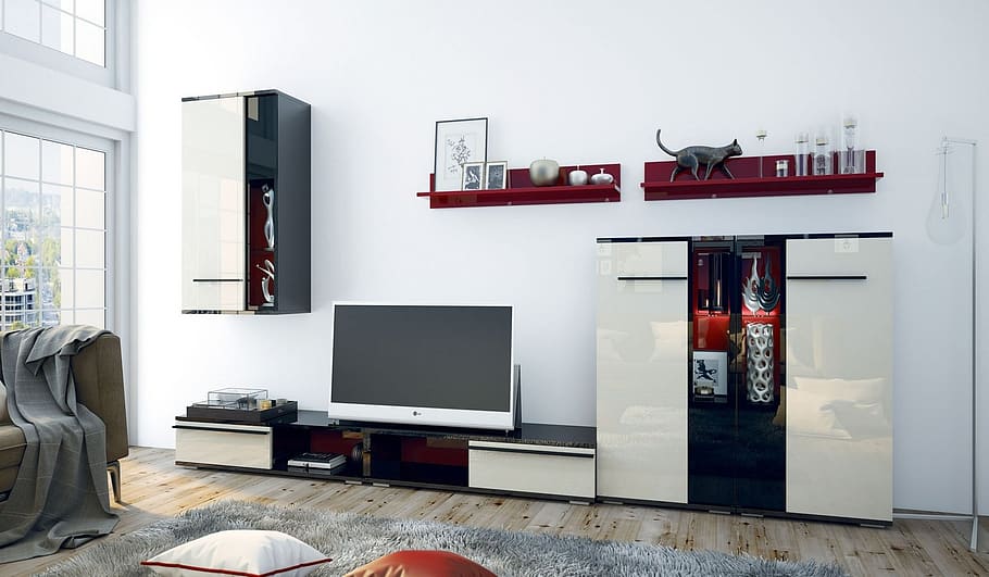 modern, furniture, within, room, lounge, technology, no people HD wallpaper