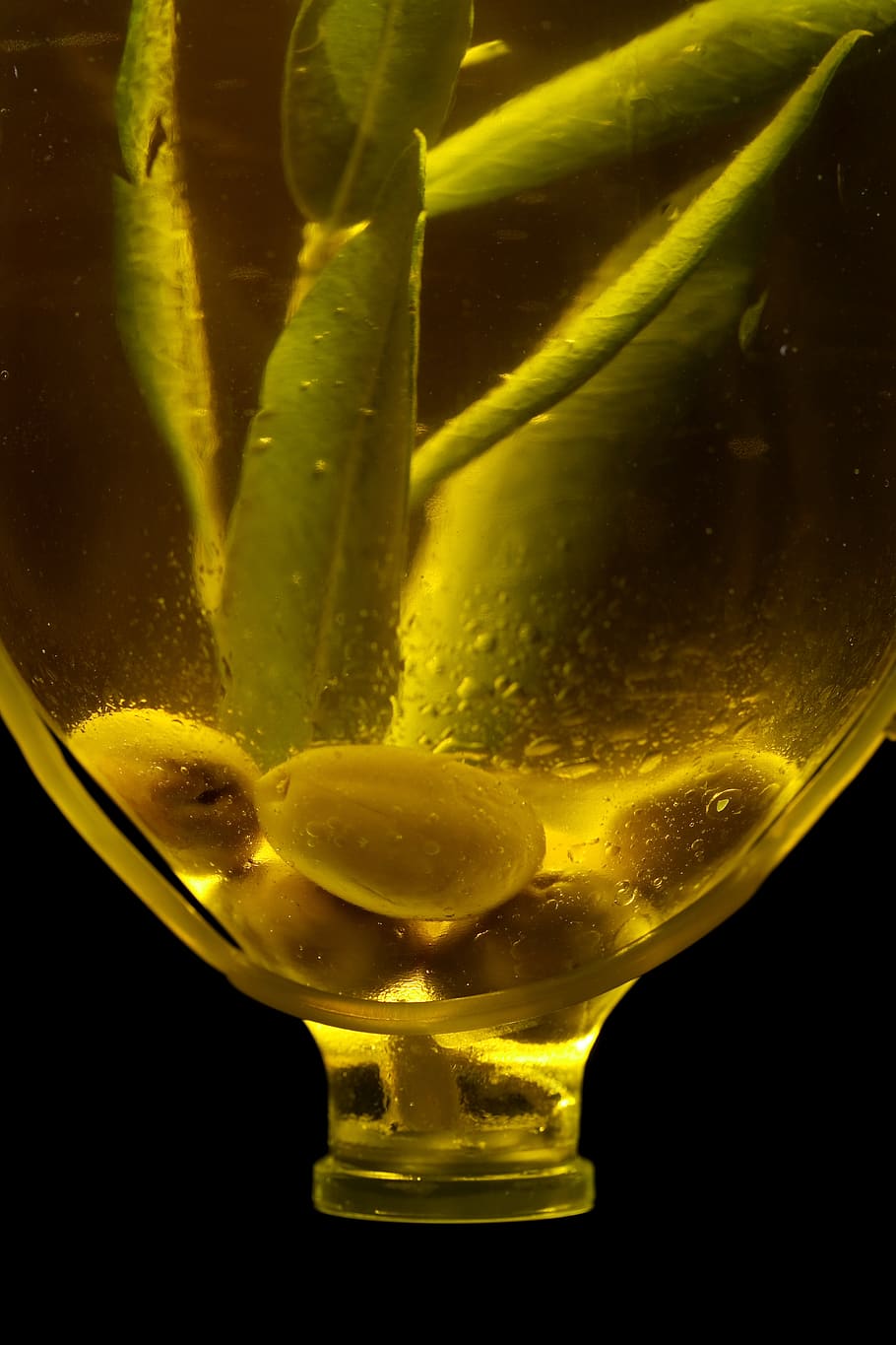 Stones Inside Clear Glass Bottle, black background, close-up HD wallpaper