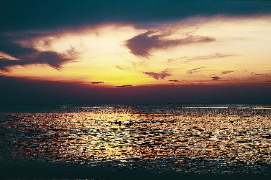 see, sunset, sky, water, sea, beauty in nature, scenics - nature HD wallpaper