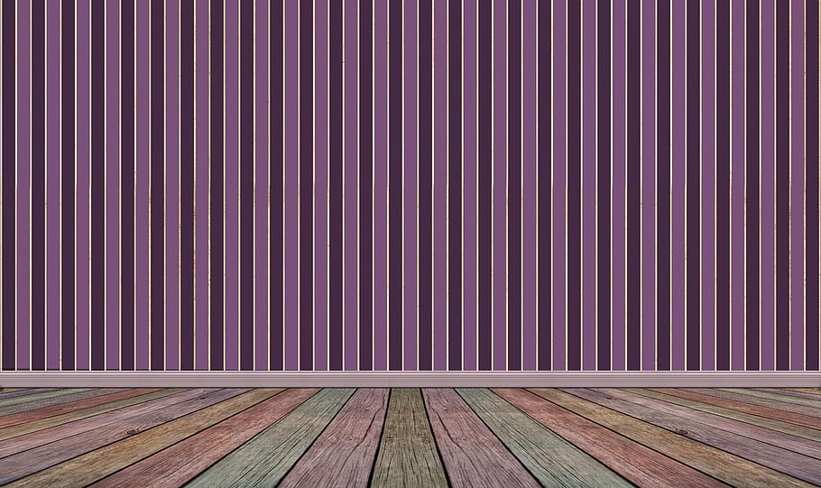 wood floor, striped, old building, interior, wood planks, color, HD wallpaper