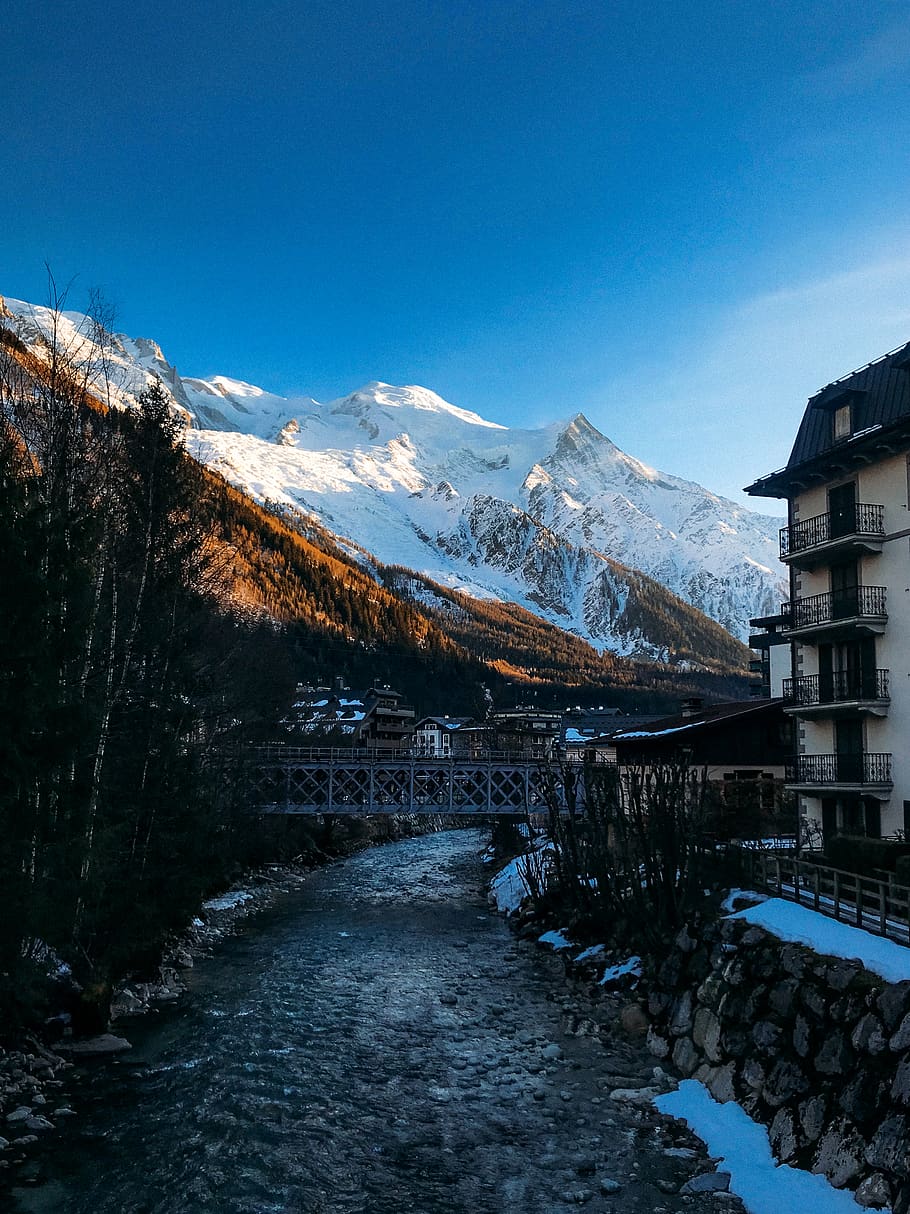 nature, outdoors, mountain, mountain range, ice, france, chamonix HD wallpaper
