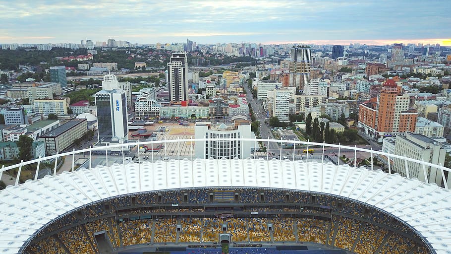 ukraine, kyiv, national sports complex “olympiyskiy”, stadium
