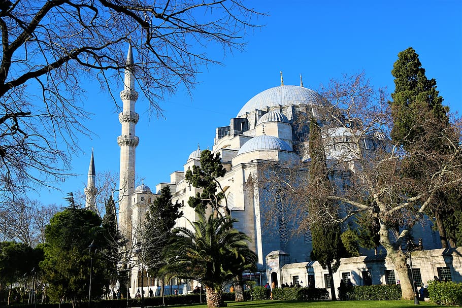 süleymaniye, cami, istanbul, turkey, minaret, dome, glory, HD wallpaper