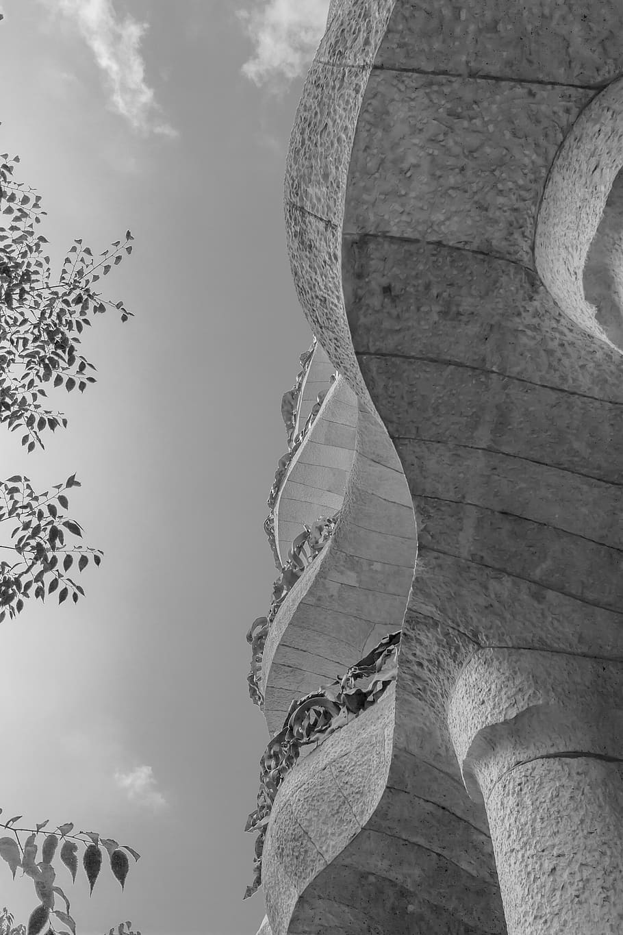 spain, barcelona, no people, low angle view, nature, day, sky HD wallpaper