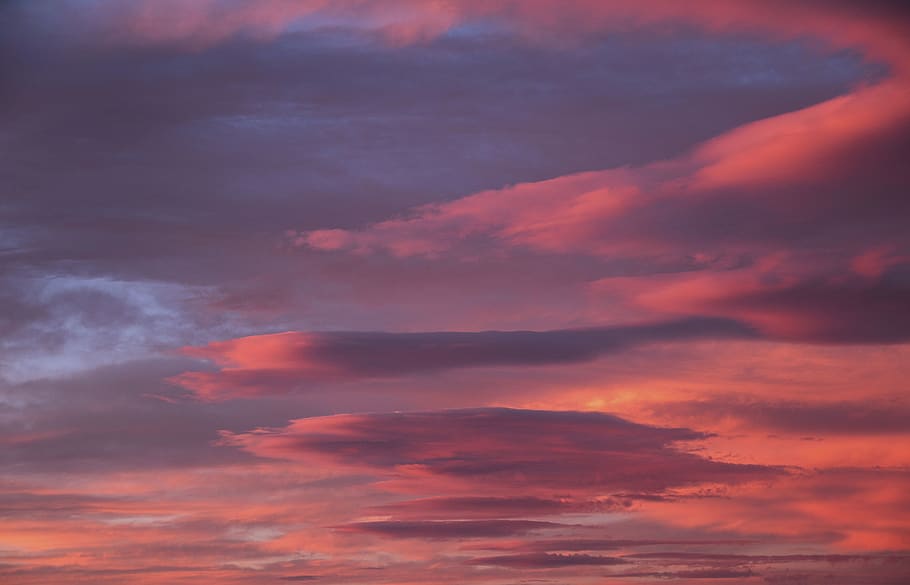 nature, landscape, clouds, sky, red, sunset, cloud - sky, beauty in nature HD wallpaper