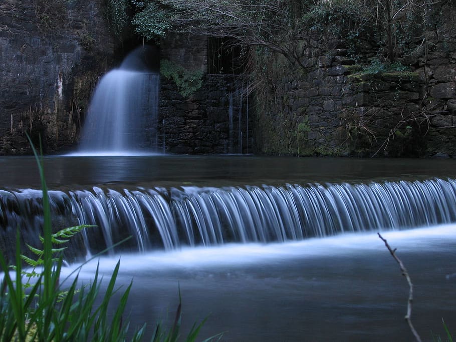 waterfall, river, long exposure, motion, flowing water, scenics - nature HD wallpaper