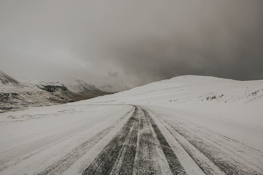 snow, winter, white, cold, weather, ice, road, travel, adventure HD wallpaper