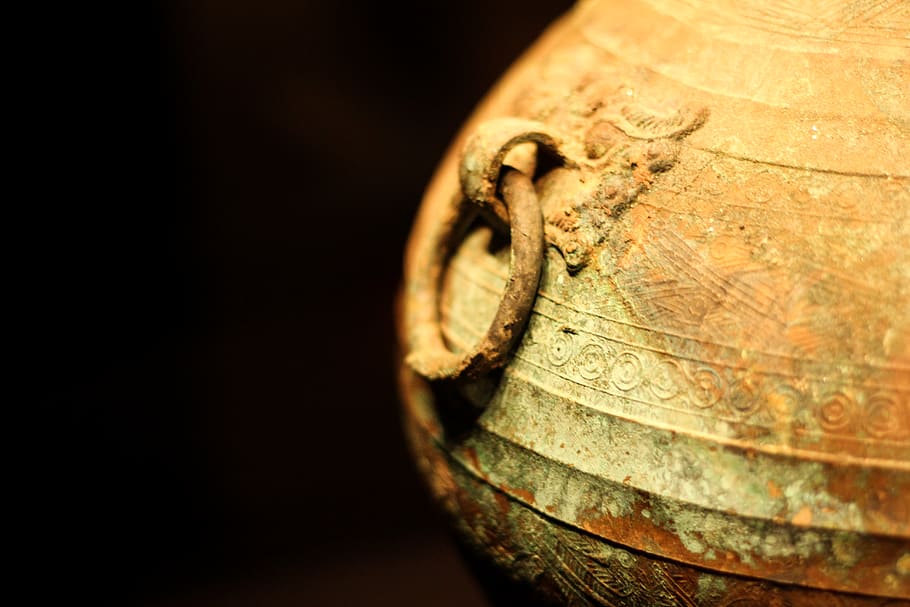 ancient civilization, pots, old, single object, copy space HD wallpaper