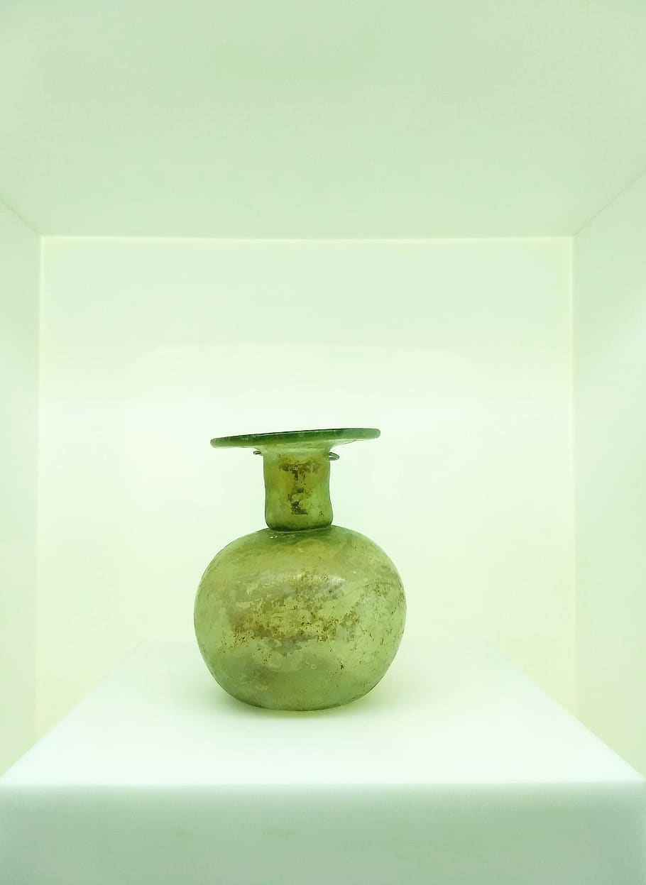 Green Vase, ancient, antique, jar, pot, indoors, no people, wellbeing HD wallpaper
