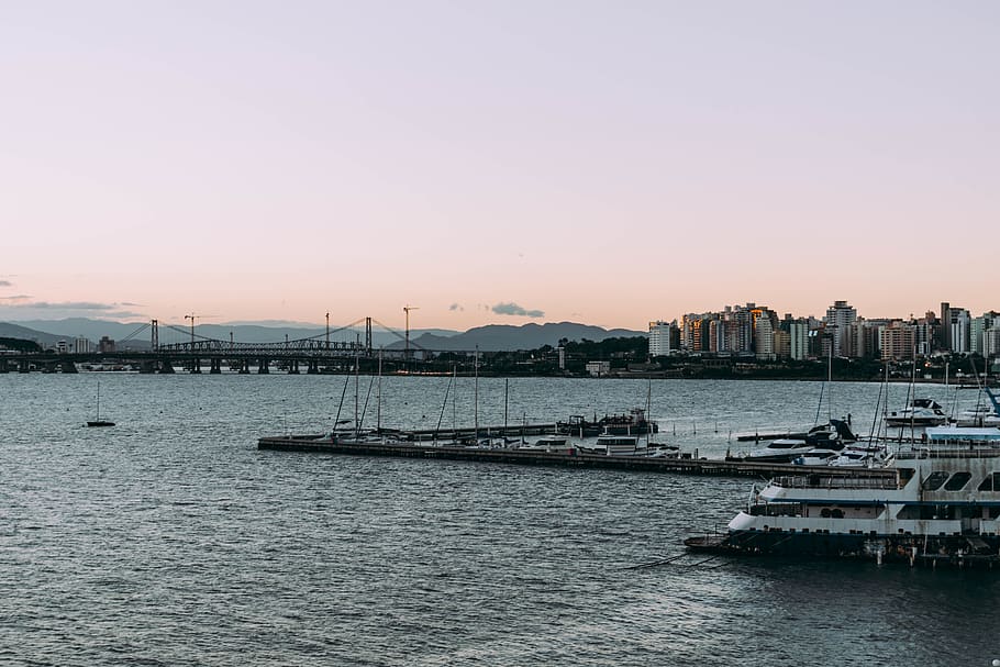 brazil, floripa, ocean, water, sky, nautical vessel, transportation HD wallpaper