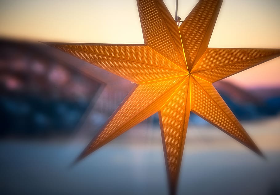 brown star lantern, symbol, star symbol, ceiling fan, appliance HD wallpaper