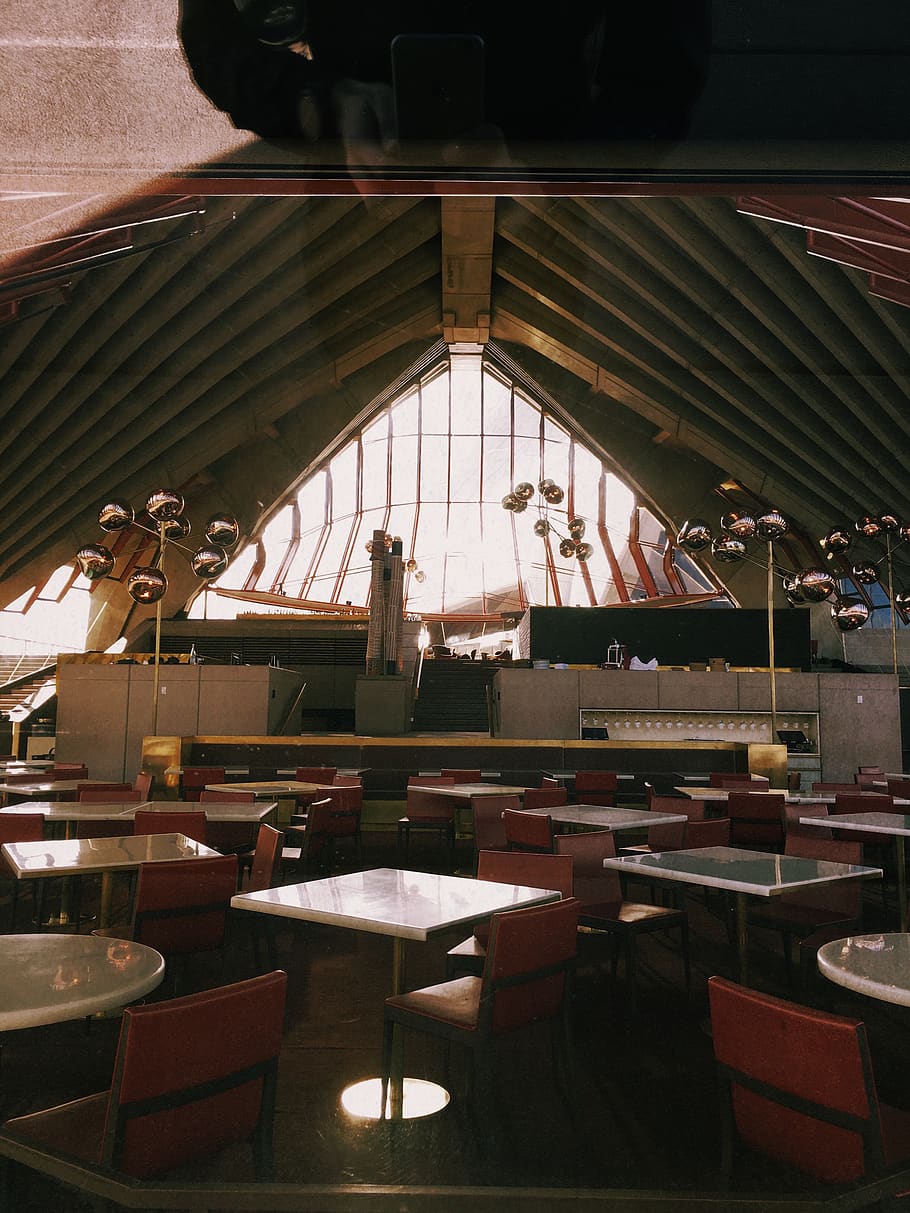 australia, sydney, light, shadow, retro, chairs, table, restaurant HD wallpaper