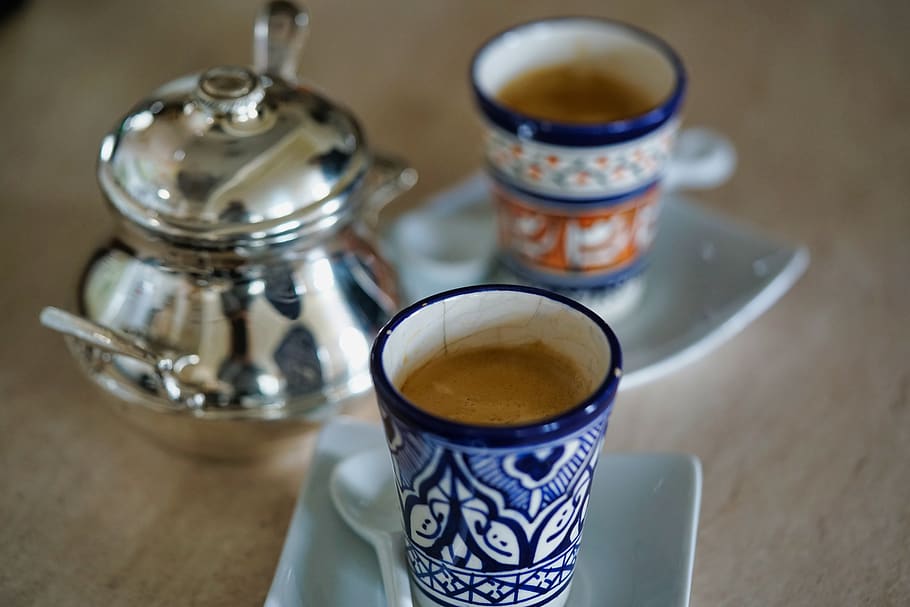 2-piece tea set, cup, coffee cup, pottery, beverage, alcohol HD wallpaper