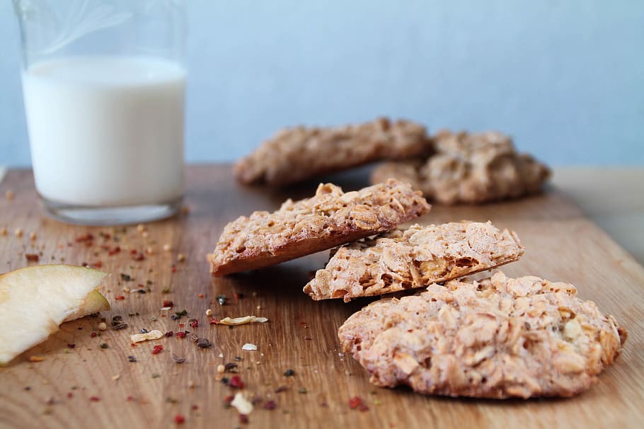 cookies, oatmeal, food and drink, freshness, healthy eating HD wallpaper