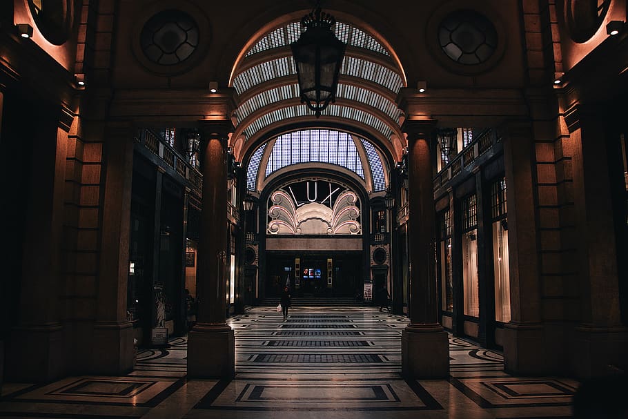 Building hall, architecture, built structure, indoors, the way forward HD wallpaper