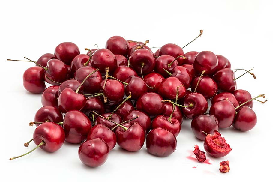 cherry, fruit, berry, juicy, sweet, ripe, healthy, organic HD wallpaper