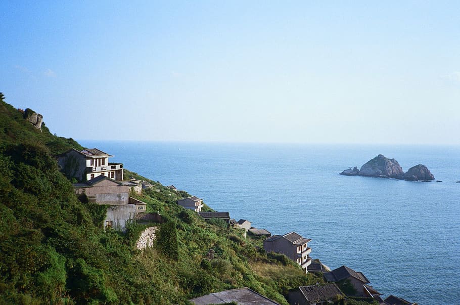 china, zhoushan, sea, water, sky, scenics - nature, horizon over water HD wallpaper