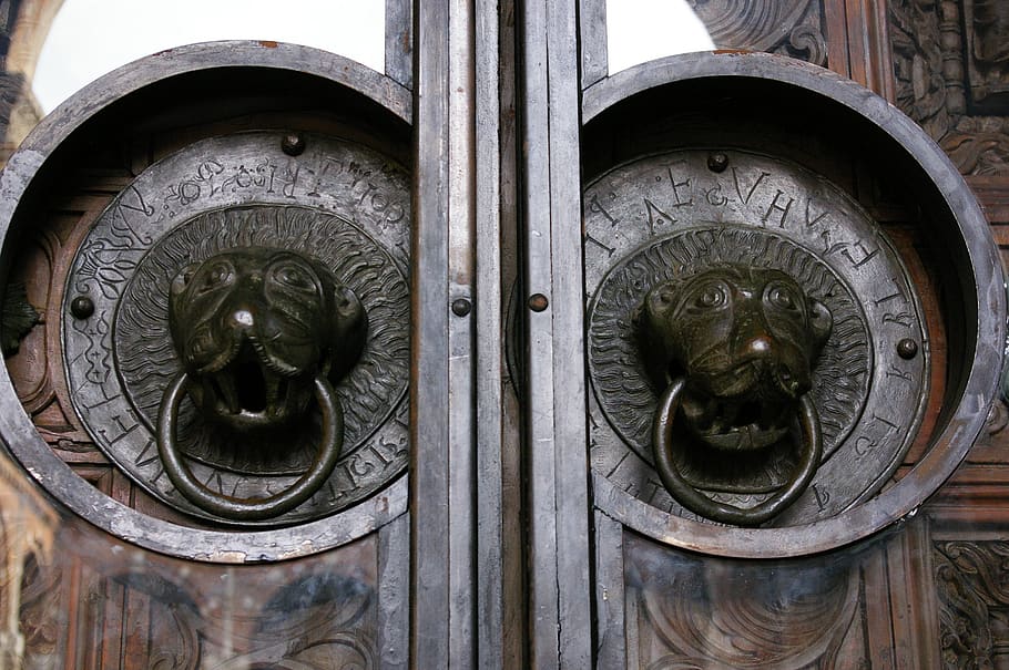 door, push, old, antique, metal, representation, no people HD wallpaper