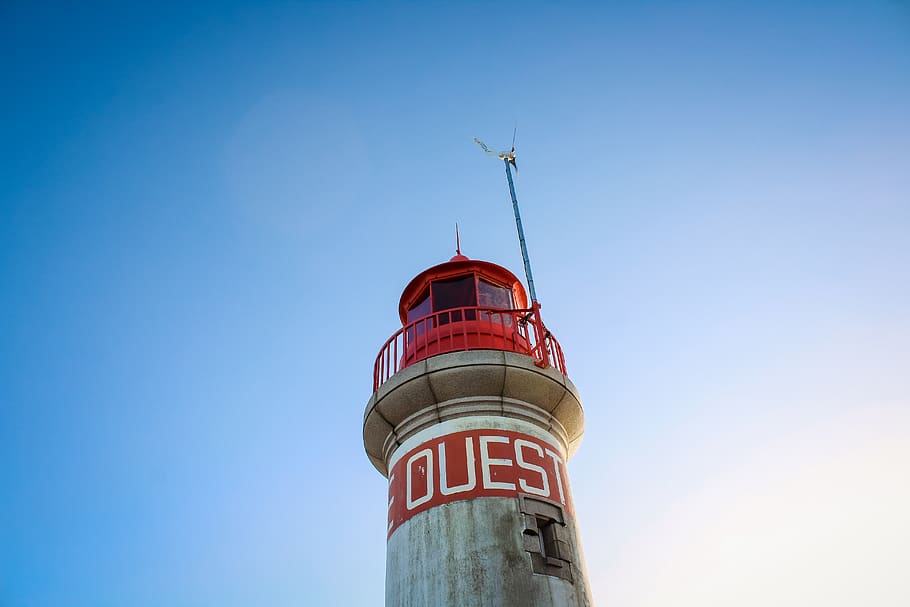 red and white watch tower, architecture, building, lighthouse HD wallpaper