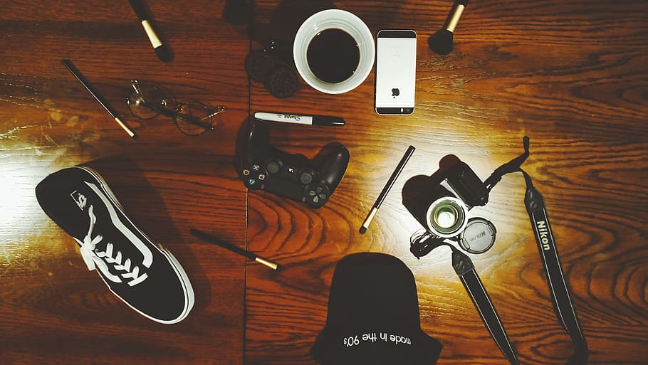 vans, play4, brochas, nikon, camara, 90, gorra, gafas, forever 21 HD wallpaper