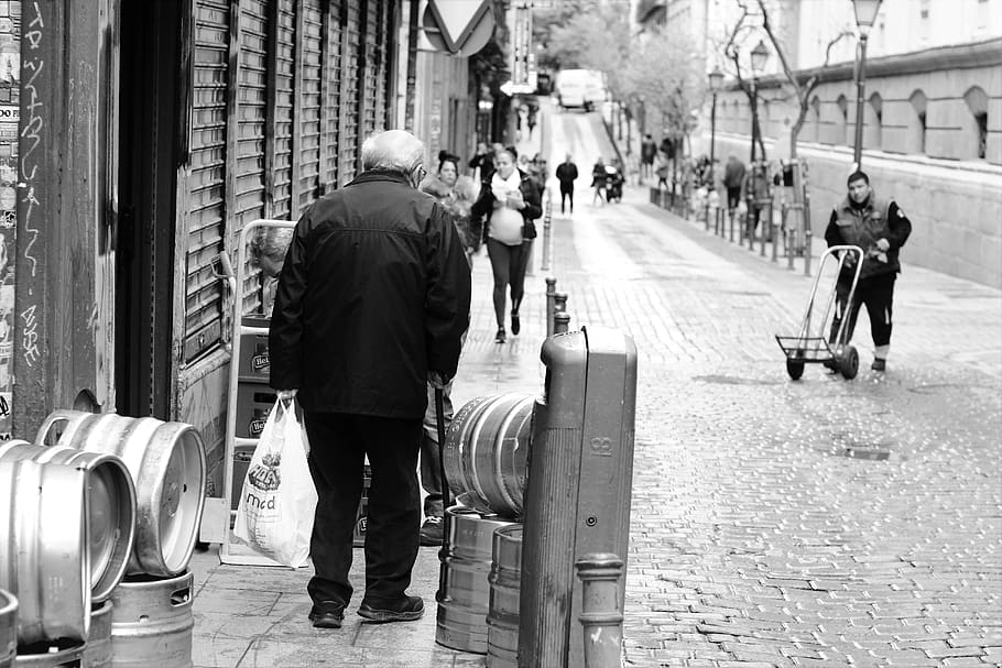 path, person, human, pedestrian, pavement, sidewalk, footwear HD wallpaper