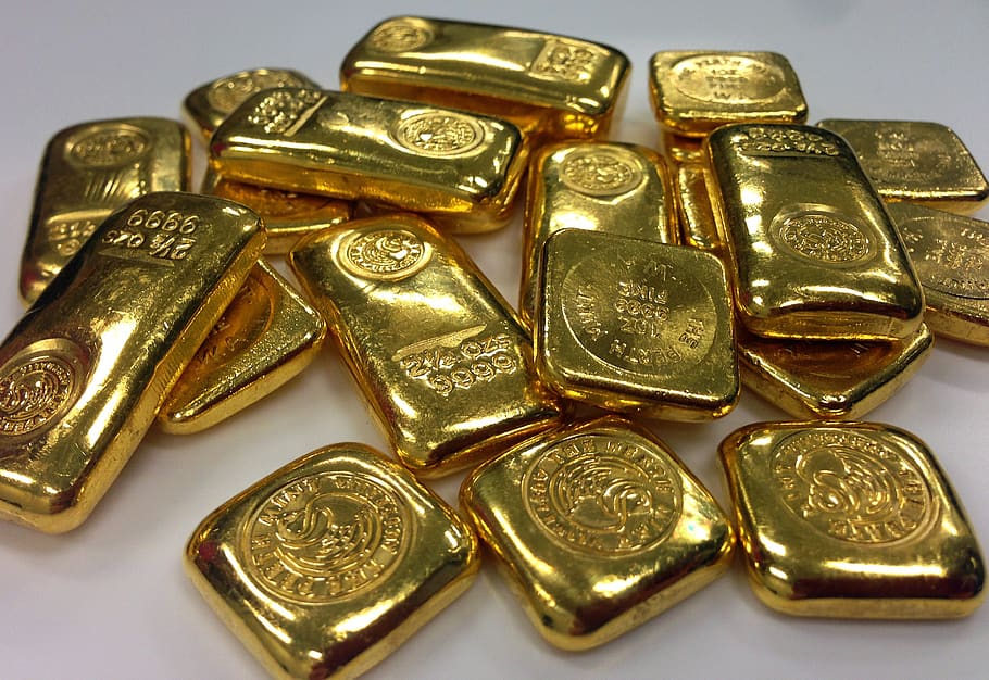 gold, bullion, ing, gold bullion, bar of gold, gold bar, rich, HD wallpaper