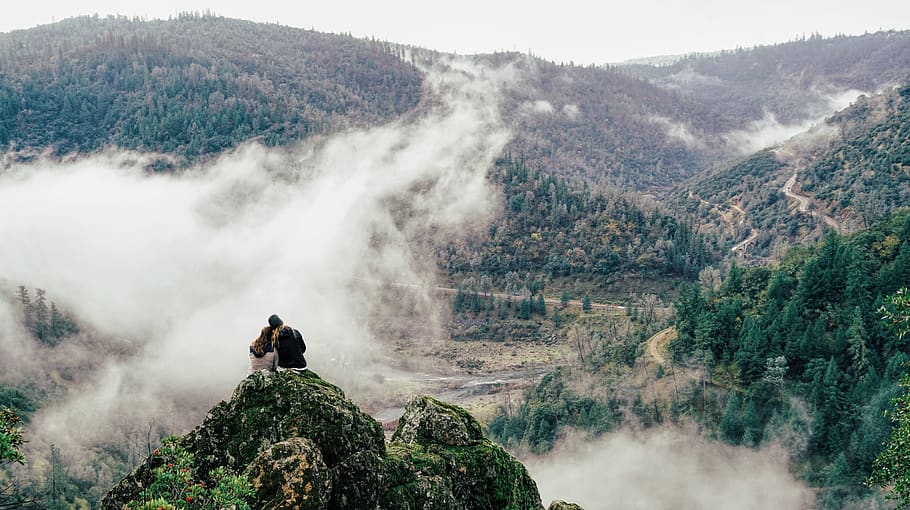 cloudy sky in the mountain, beauty in nature, scenics - nature HD wallpaper