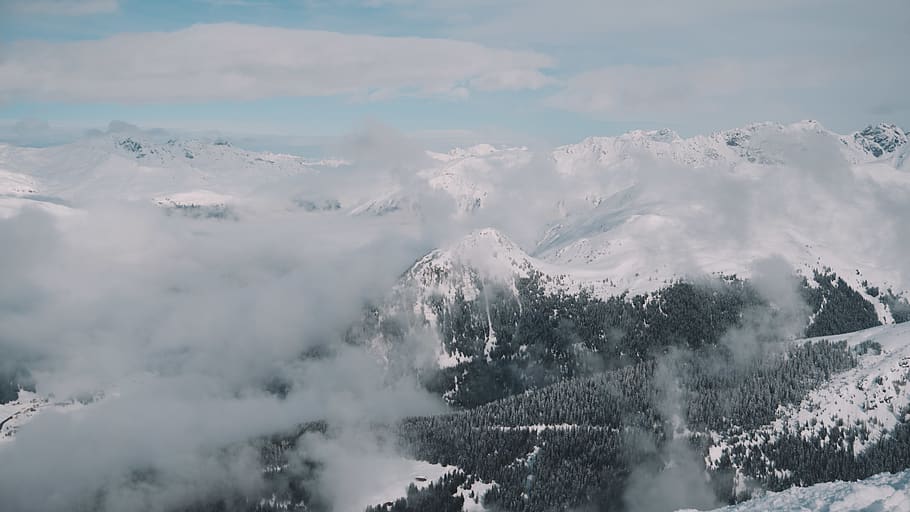 nature, mountain, outdoors, mountain range, ice, snow, peak HD wallpaper