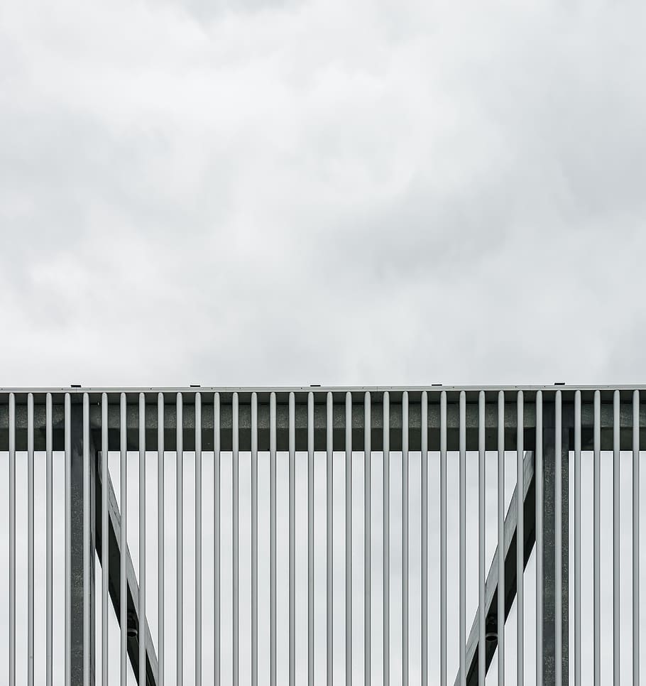 architecture, building, infrastructure, fence, sky, cloud - sky HD wallpaper