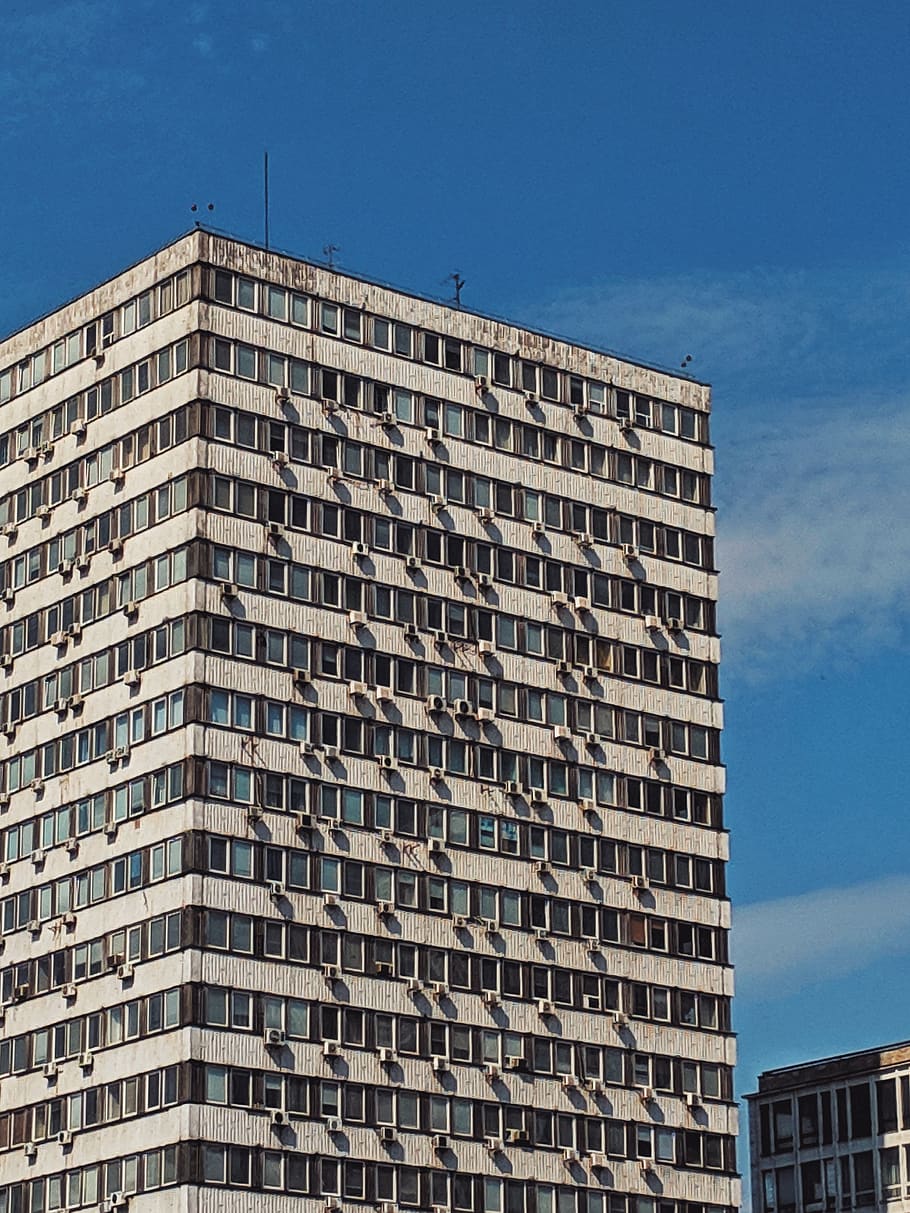 white high-rise building, architecture, building exterior, built structure HD wallpaper