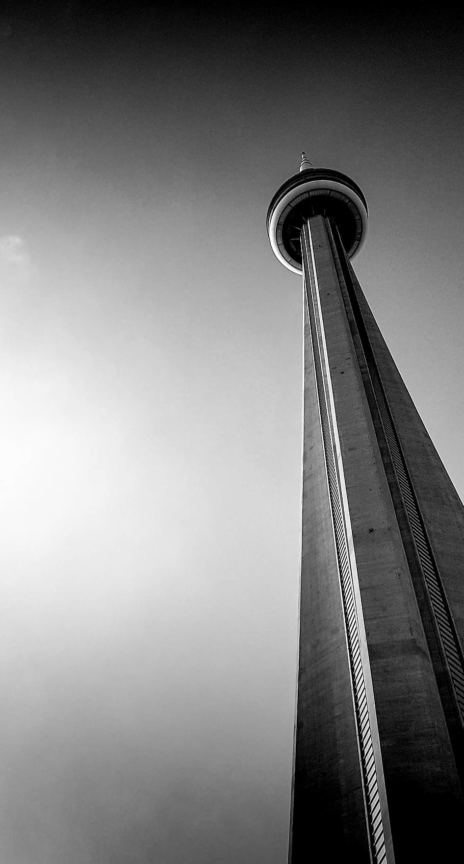toronto, cn tower, canada, endless, architecture, low angle view HD wallpaper