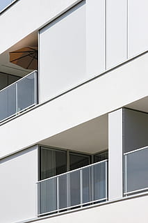 white high-rise building, door, architecture, office building HD wallpaper