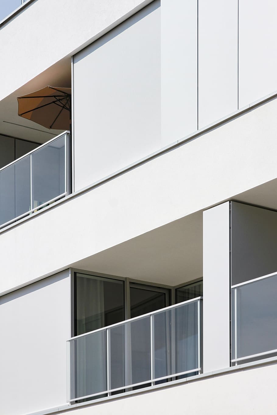 white high-rise building, door, architecture, office building HD wallpaper