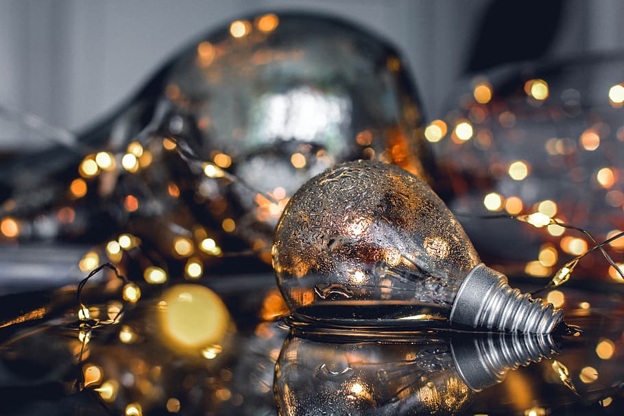 close-up photo of light broken bulbs, austria, bling, jewelry