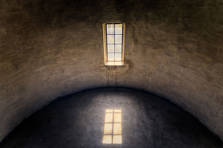 space, tower, round, window, architecture, minimalist, empty HD wallpaper
