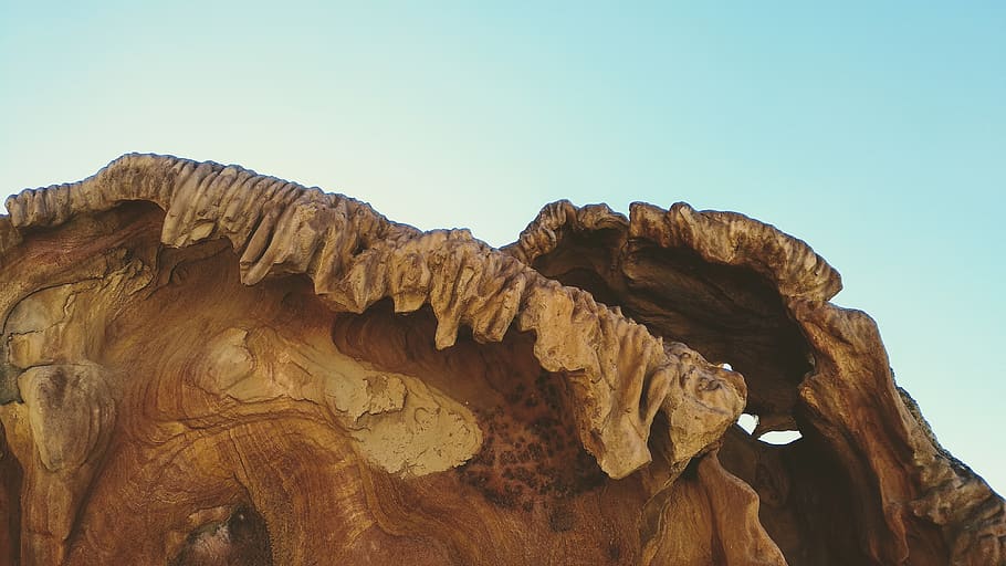 brown rock formation at daytime, nature, outdoors, mountain, scenery HD wallpaper