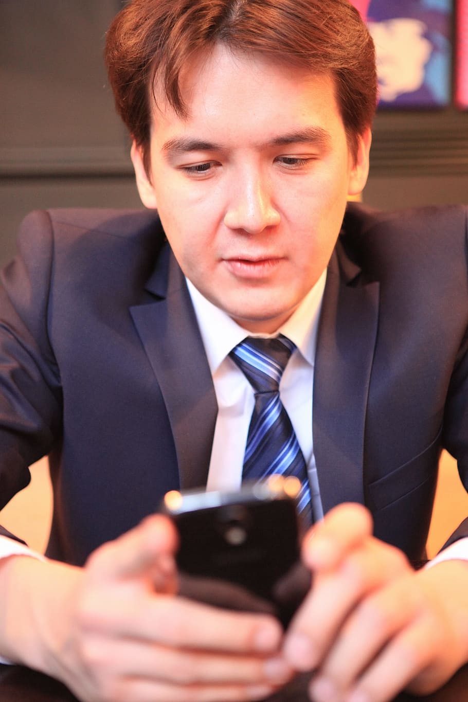 handsome, tie, young, businesspeople, man, person, sitting HD wallpaper