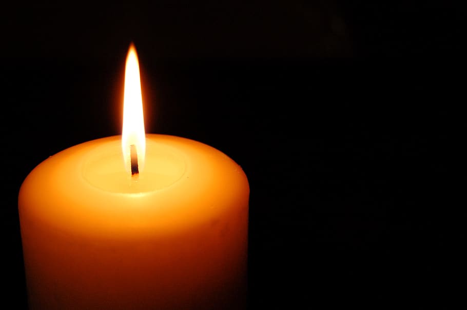 candle, fire, flame, night, dark, light, burning, fire - natural phenomenon HD wallpaper