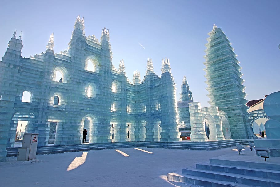gray concrete building, architecture, town, urban, city, harbin HD wallpaper