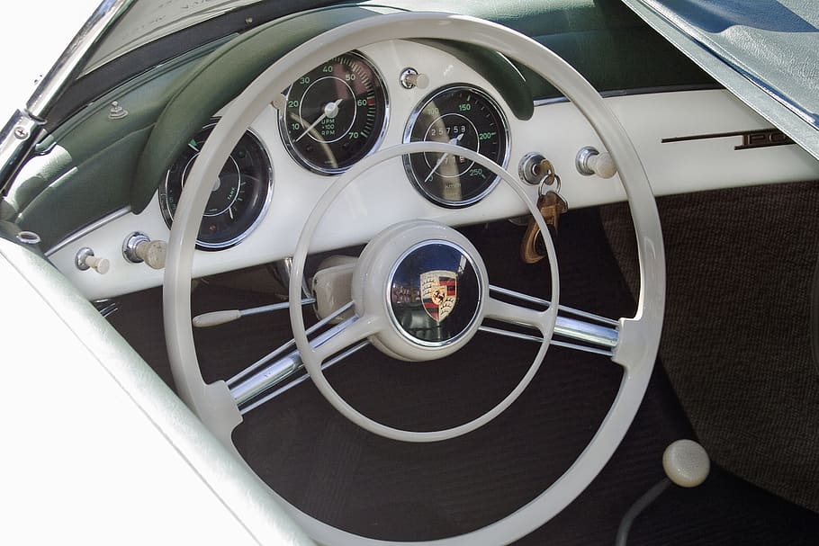 silver Porsche steering wheel, united states, milford, ohio 28 HD wallpaper