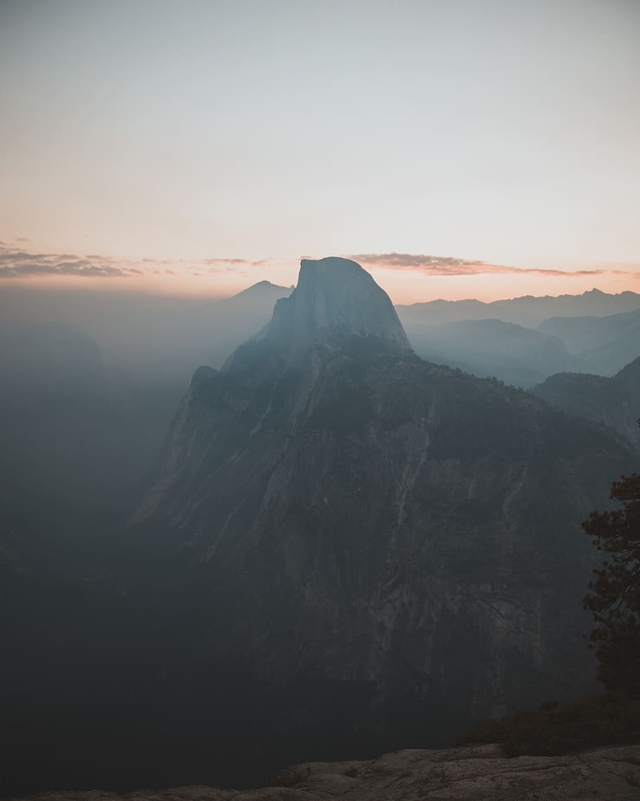 gray rock mountain, scenics - nature, sky, beauty in nature, mountain range HD wallpaper