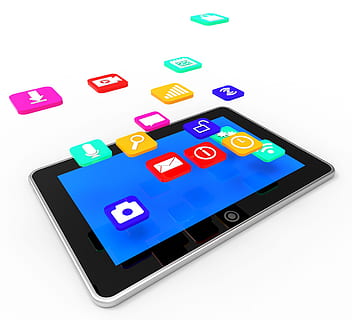 Social Media Tablet Indicates Application Software And Communica HD wallpaper