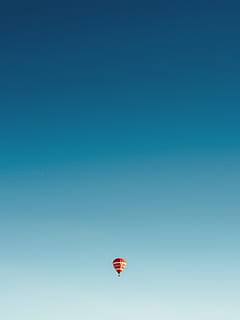 sky, balloon, flying, minimal, travel, tourism, summer, dom HD wallpaper