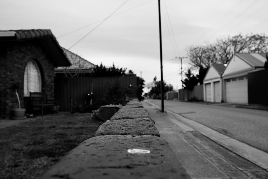 australia, semaphore, suburbs, black, street, garden, houses HD wallpaper