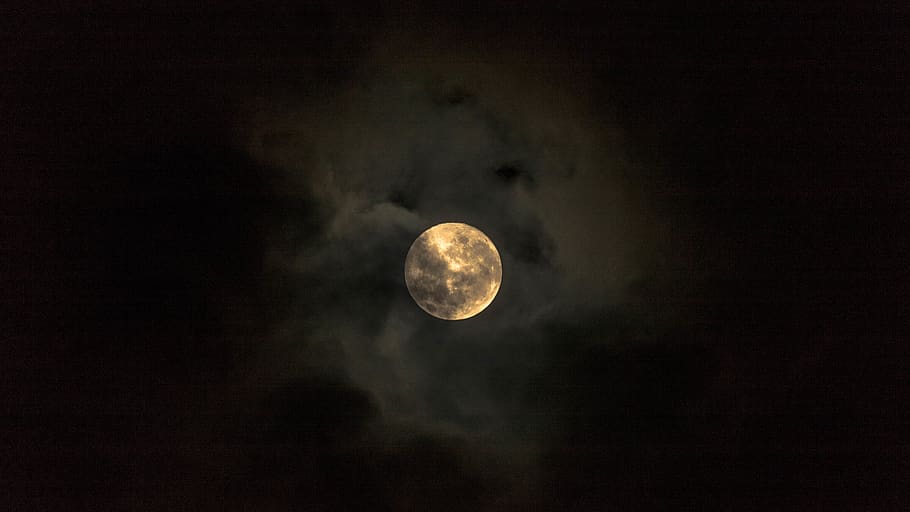 moon, nature, night, outdoors, space, astronomy, universe, outer space HD wallpaper