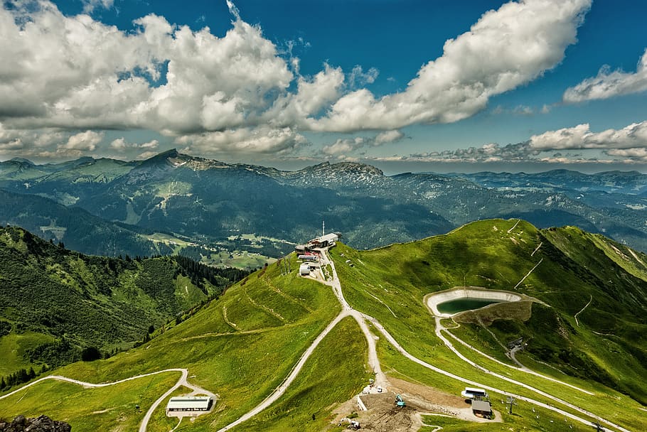 landscape, mountains, nature, cloud - sky, scenics - nature HD wallpaper