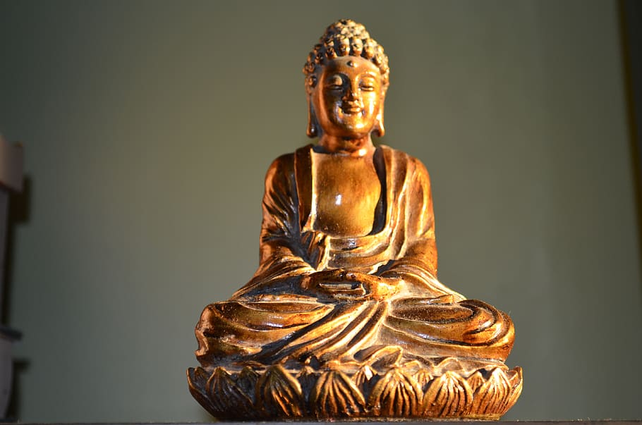 buddha, sculpture, statue, art and craft, representation, human representation HD wallpaper