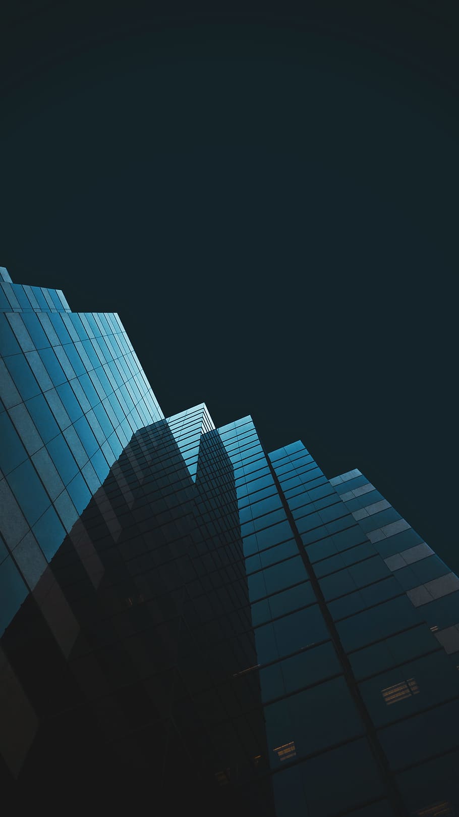 building, tower, skyscraper, looking up, glass, reflection HD wallpaper