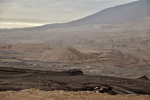 monthly, landscape, surface, mine, lignite, mining, planet HD wallpaper