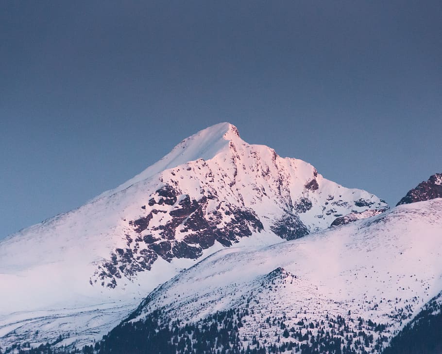 Snow capped mountain